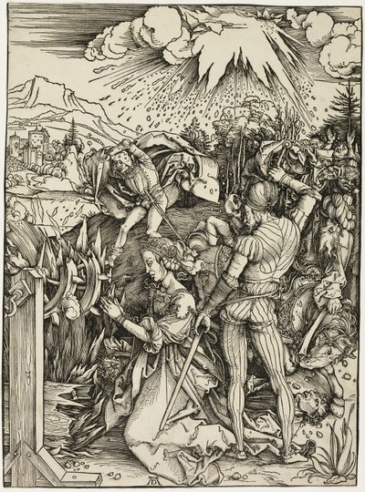 Pyhän Katariinan marttyyrikuolema tekijältä Albrecht Dürer