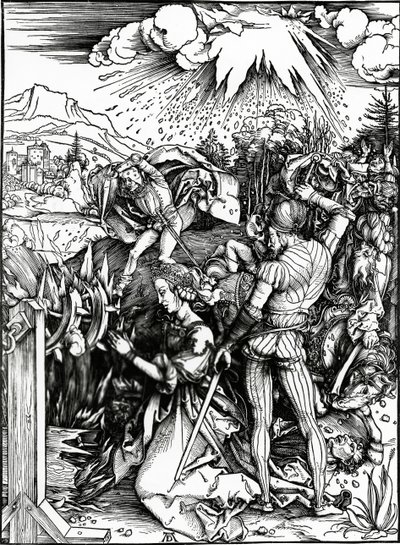 Pyhän Katariinan marttyyrikuolema tekijältä Albrecht Dürer