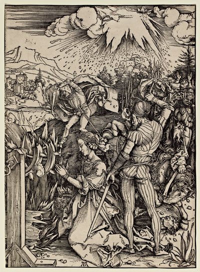 Pyhän Katariina Aleksandrialaisen marttyyrius tekijältä Albrecht Dürer
