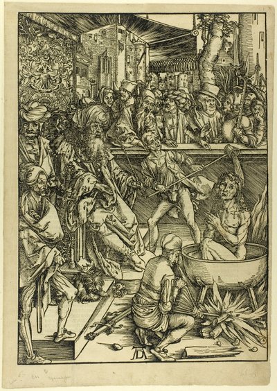 Pyhän Johanneksen marttyyrikuolema, The Apocalypse tekijältä Albrecht Dürer