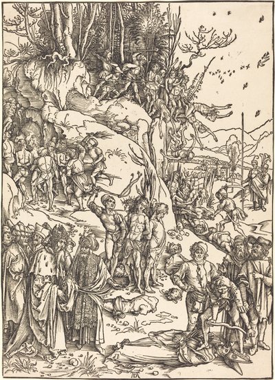 Kymmenentuhannen marttyyrikuolema tekijältä Albrecht Dürer