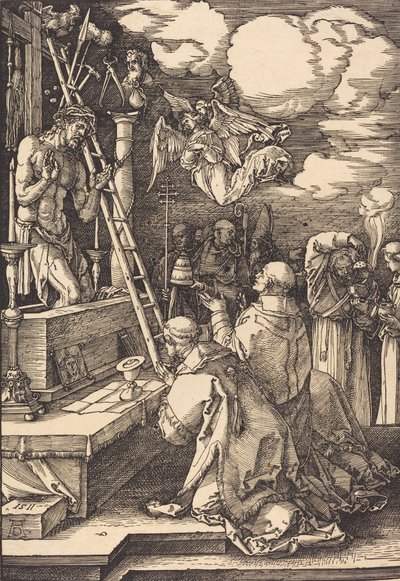 Pyhän Gregorian messu, 1511. tekijältä Albrecht Dürer
