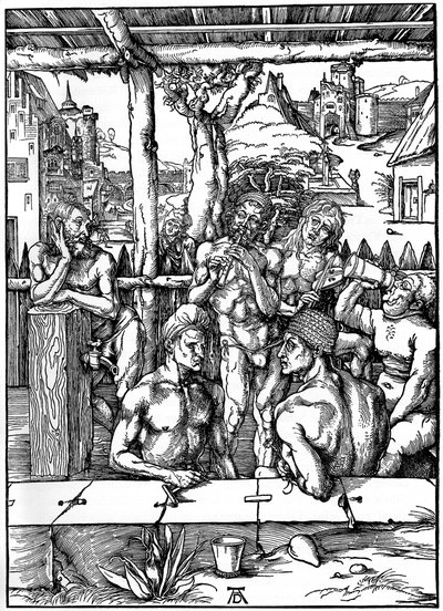 Miesten kylpylä, 1497-1498, 1936 tekijältä Albrecht Dürer