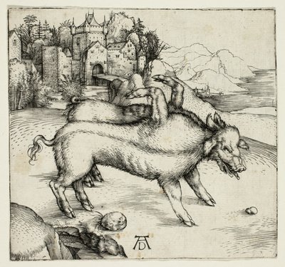 Landserin hirviömäinen emakko tekijältä Albrecht Dürer