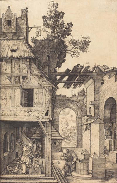 Syntymä, 1504. tekijältä Albrecht Dürer