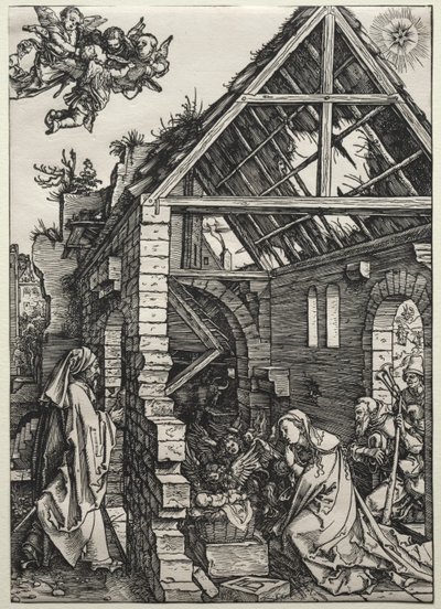 Syntymä, c. 1502-1503. tekijältä Albrecht Dürer