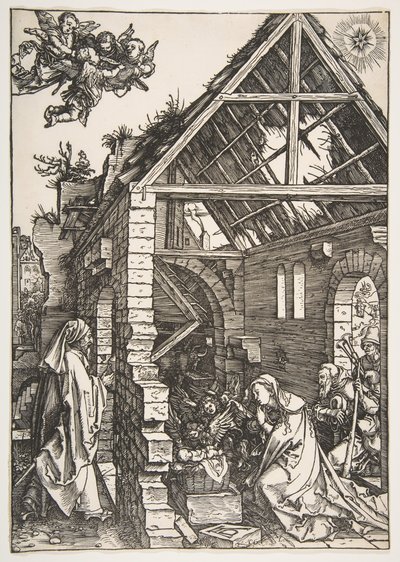 Syntymä, Neitsyen elämästä, 1502-3. tekijältä Albrecht Dürer