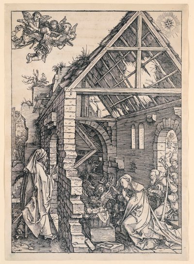 Syntymä, Elämä of the Virgin -sarjasta tekijältä Albrecht Dürer