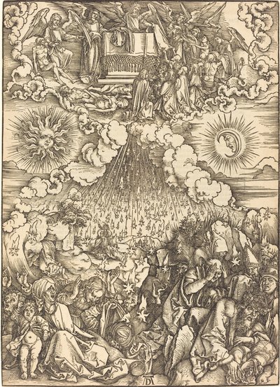 Viidennen ja kuudennen sinetin avaaminen tekijältä Albrecht Dürer