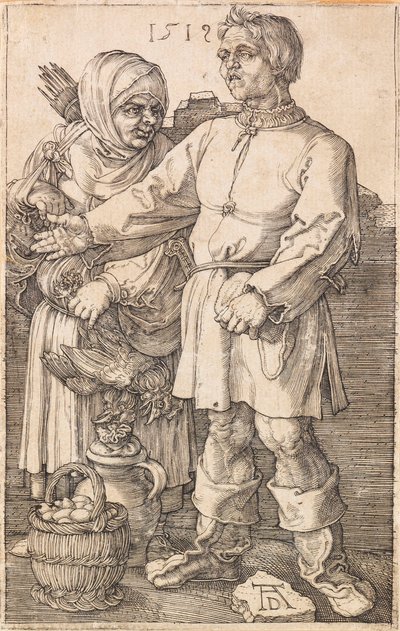 Talonpoika ja hänen vaimonsa torilla, 1519. tekijältä Albrecht Dürer