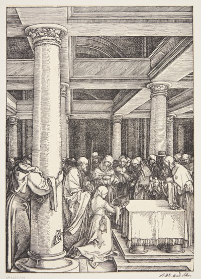 Esitys temppelissä tekijältä Albrecht Dürer