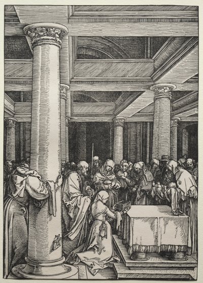 Kristuksen esittely temppelissä, n. 1504-1505. tekijältä Albrecht Dürer