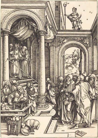 Neitsyen esitys temppelissä tekijältä Albrecht Dürer