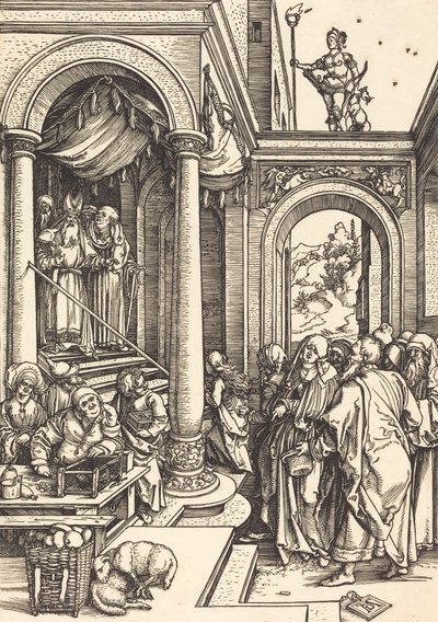 Neitsyen esittely temppelissä, n. 15021503. tekijältä Albrecht Dürer