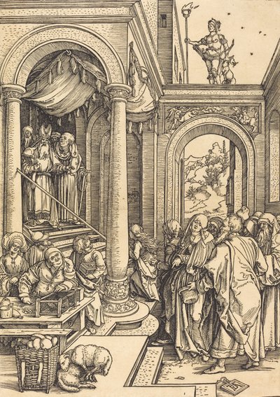 Neitsyen esittely temppelissä, n. 15021503. tekijältä Albrecht Dürer
