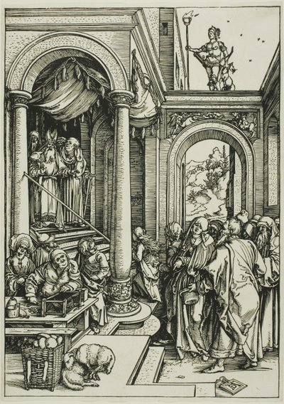 Neitsyen esitys temppelissä, Neitsyen elämästä tekijältä Albrecht Dürer