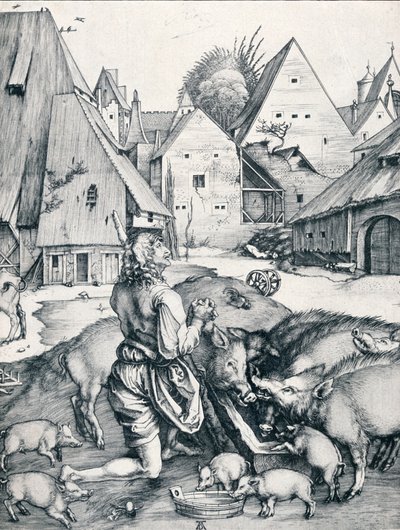 Tuhlaajapoika, 1495 1906 tekijältä Albrecht Dürer