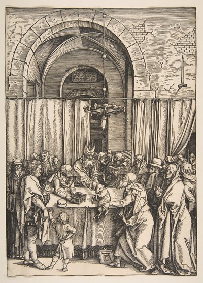 The Rejection of Joachims Offering, The Life of the Virgin, noin. 1504. tekijältä Albrecht Dürer