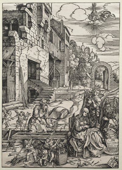 Lepo Egyptissä, n. 1501-1502. tekijältä Albrecht Dürer