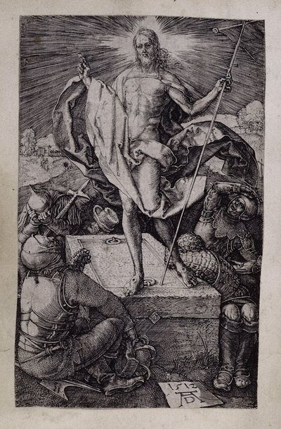 Ylösnousemus, 1512 tekijältä Albrecht Dürer