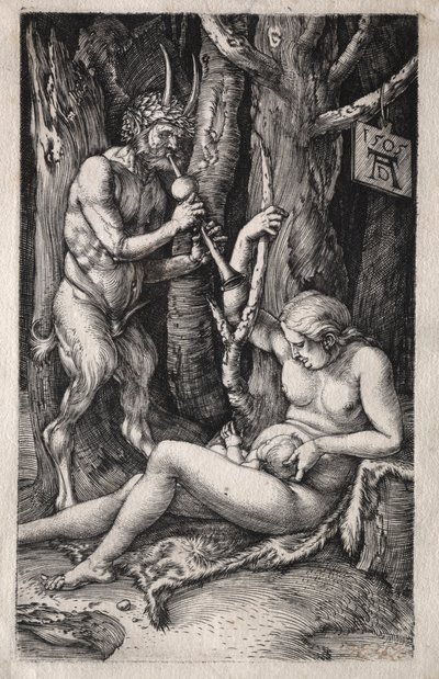 Satyr-perhe, 1505. tekijältä Albrecht Dürer