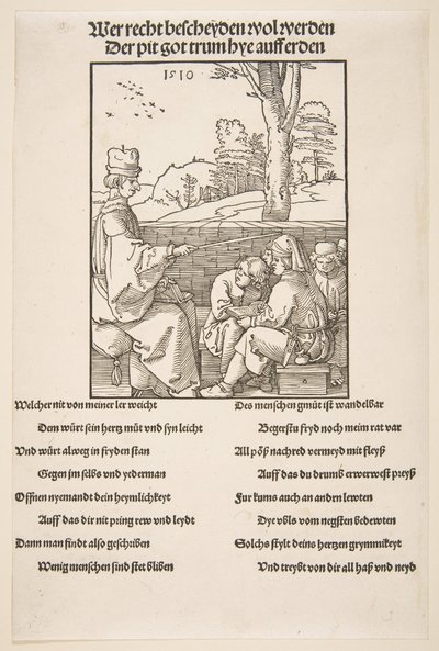 Koulumestari.n.d. tekijältä Albrecht Dürer