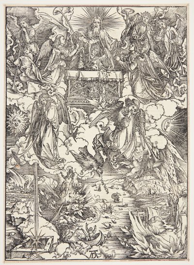Seitsemän trumpettia tekijältä Albrecht Dürer
