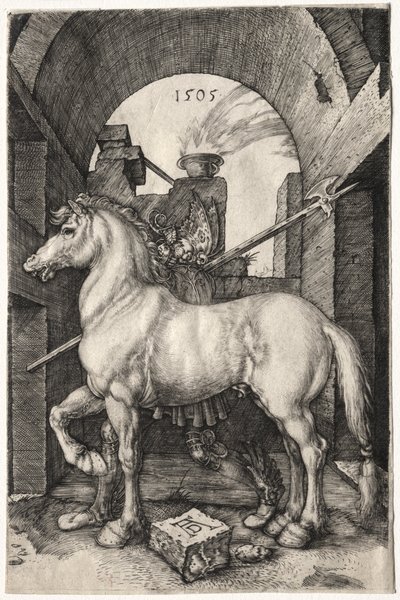Pieni hevonen, 1505. tekijältä Albrecht Dürer