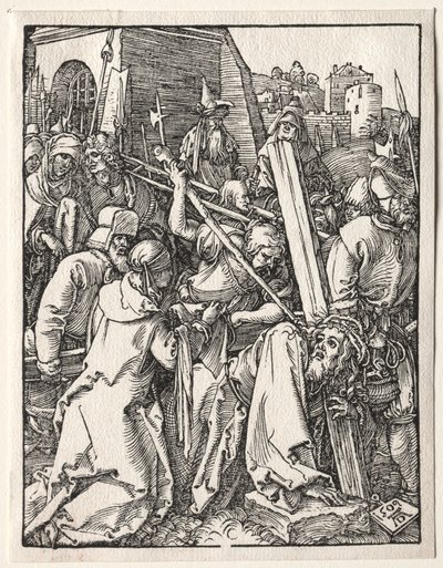 Pieni kärsimys: Kristus kantaa ristiä tekijältä Albrecht Dürer
