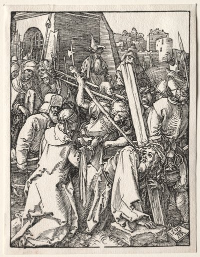 Pieni kärsimys: Kristus kantaa ristiä, 1509. tekijältä Albrecht Dürer