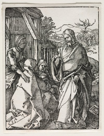 Pieni intohimo: Kristus jättää neitsyen. tekijältä Albrecht Dürer