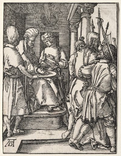 Pieni intohimo: Pilatus pesee kätensä tekijältä Albrecht Dürer
