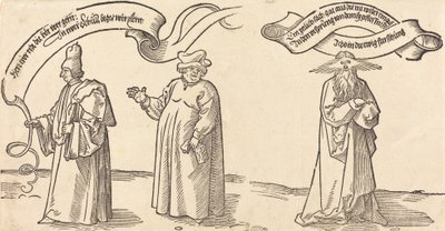 Opettaja, pappi ja Providence, luultavasti 1526. tekijältä Albrecht Dürer