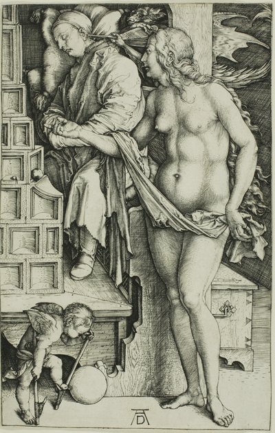 Joutilaajan kiusaus (Tohtorin unelma) tekijältä Albrecht Dürer
