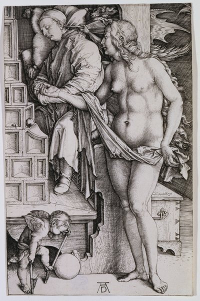 Joutilaajan kiusaus tekijältä Albrecht Dürer