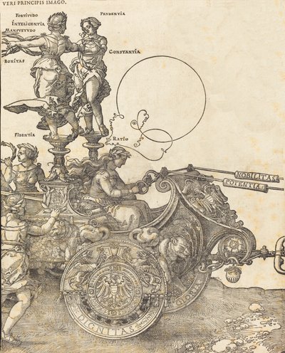 El carro triomfal de Maximilià I El gran carro triomfal [làm. 2 de 8], 1523 ed. llatí. finlandès tekijältä Albrecht Dürer