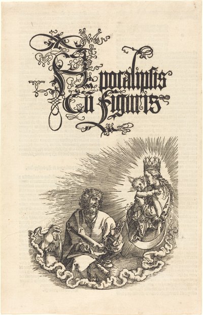 Neitsyt ilmestyy Pyhälle Johannekselle tekijältä Albrecht Dürer