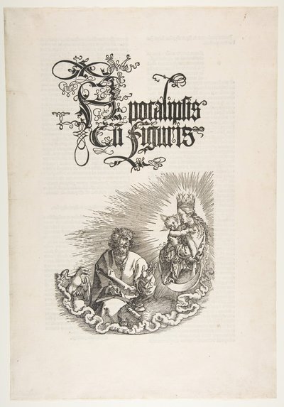 Neitsyt ilmestyy Pyhälle Johannekselle, The Apocalypse.n.d. tekijältä Albrecht Dürer