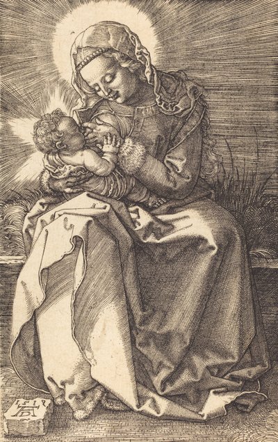 Neitsyt imettävä lasta, 1519. tekijältä Albrecht Dürer