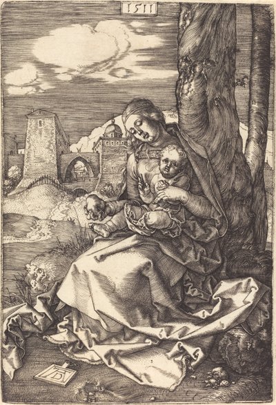 Neitsyt ja lapsi päärynän kanssa tekijältä Albrecht Dürer