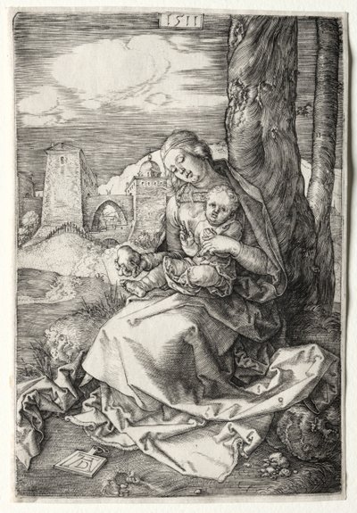 Neitsyt ja lapsi päärynän kanssa tekijältä Albrecht Dürer
