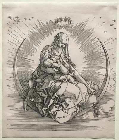 Neitsyt puolikuussa tekijältä Albrecht Dürer