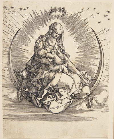 Neitsyt puolikuussa tekijältä Albrecht Dürer