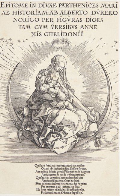 Neitsyt puolikuussa tekijältä Albrecht Dürer