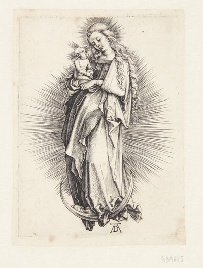 Neitsyt puolikuussa tekijältä Albrecht Dürer
