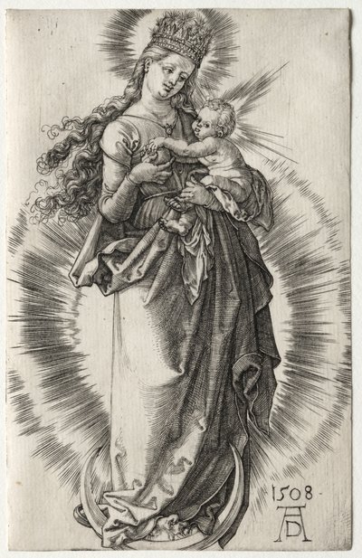 Neitsyt tähtikruunulla tekijältä Albrecht Dürer
