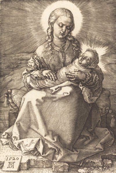 Neitsyt kapaloituneen lapsen kanssa, 1520. tekijältä Albrecht Dürer