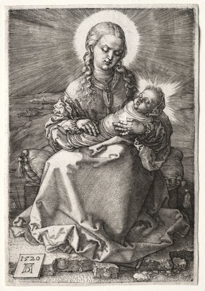Neitsyt kapaloituneen lapsen kanssa, 1520. tekijältä Albrecht Dürer