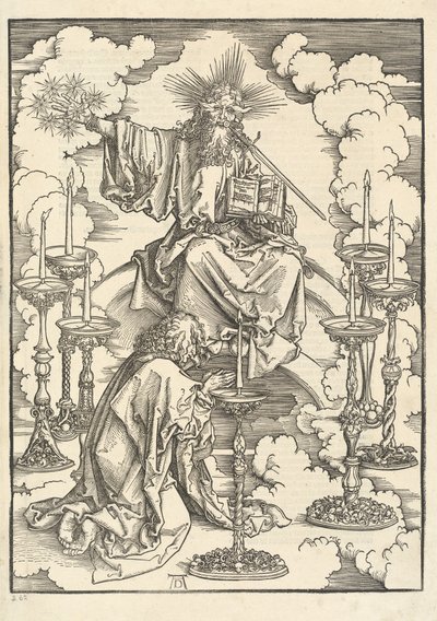 Seitsemän kynttilänjalan visio tekijältä Albrecht Dürer