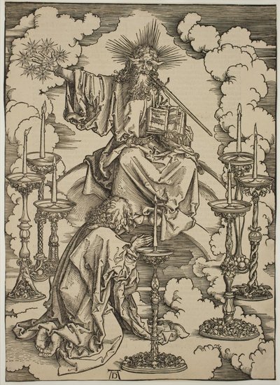 Seitsemän kynttilänjalan visio tekijältä Albrecht Dürer